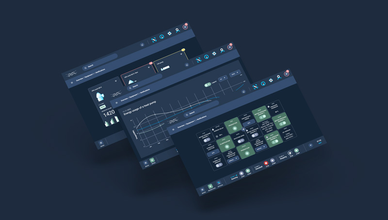 Brugergrænseflade på digitalt designsystem lavet af EGGS for Alfa Laval